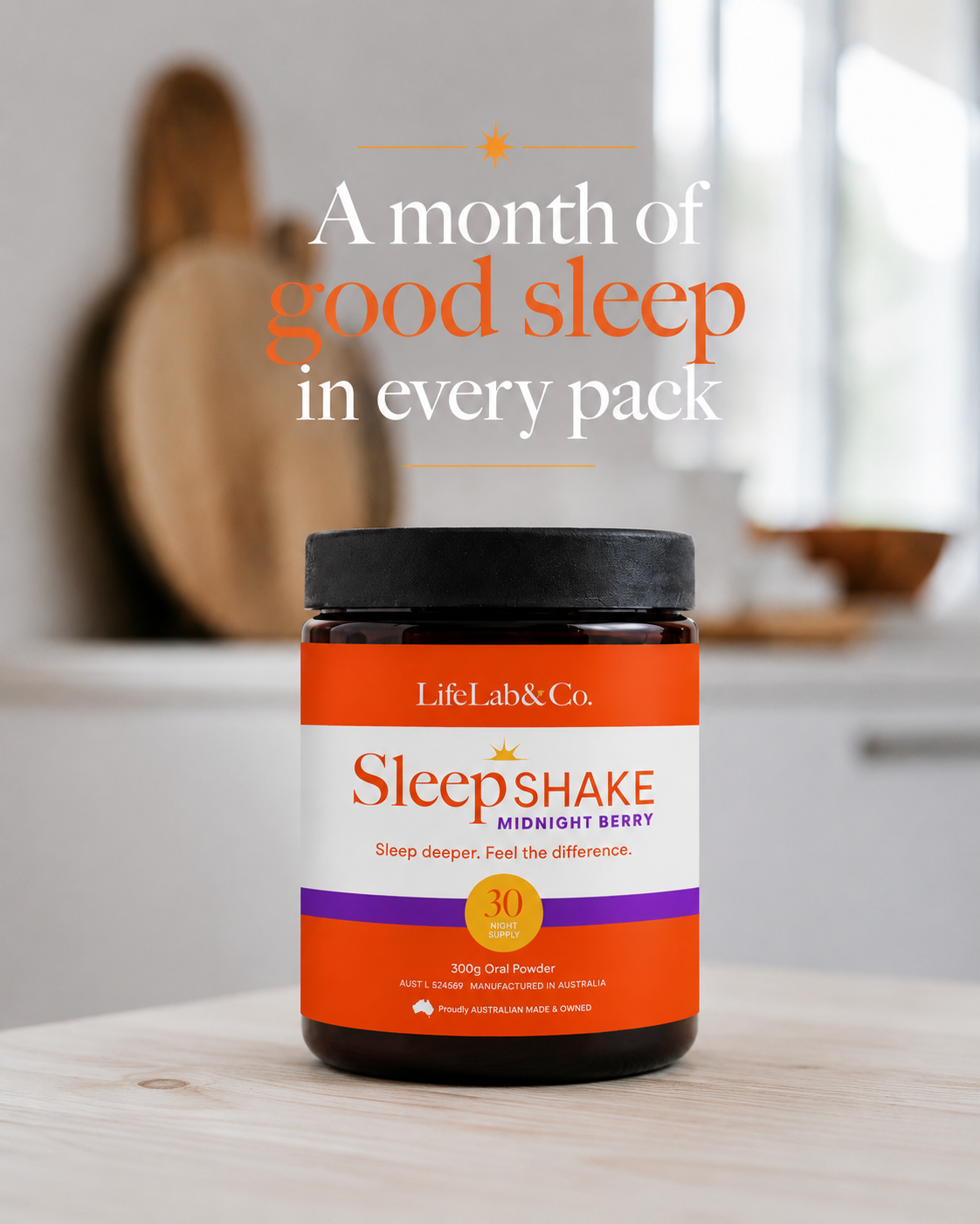 SleepSHAKE Midnight Berry Jar