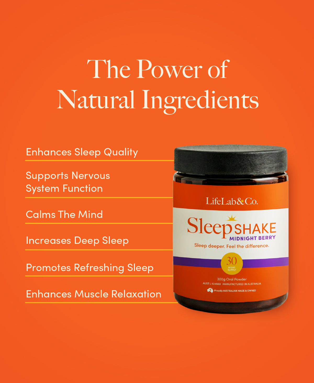 Natural Sleep Aid - SleepSHAKE | LifeLab&Co